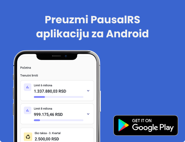 Preuzmi PausalRS aplikaciju za Android